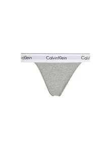 Calvin Klein [Paquete] Bragas modernas para mujer + Tanga moderna para mujer - Brezo gris+brezo gris - Ver 3