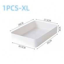 1/4/6/8/9/11pcs Desktop Cosmetic Storage Box Set, Combination Transparent Plastic Drawer Organizer Set, Transparent Vanity Storage Box, Exquisite Storage Box, Desktop Drawer Divider Organizer And Storage Bin, Suitable For Kitchen, Bedroom, Bathroom, Office Cosmetics, Jewelry, Small Tools, Party Desktop Drawer Decoration - White - View 13