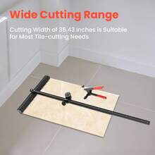 Manual Tile Cutter Hand Tool Portable T-Shaped Manual Ceramic Floor Cutter Tool 35'' Large Tile Cutter Cutting Machine For 0.12''-0.6'' Tiles Glass Wall Tiles Face Tiles Glazed[A Good Gift For Family And Friends] - Default - View 3
