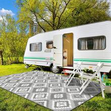 Outdoor Rug For Patios, Reversible Plastic Straw Camping Carpet, Large UV Resistant Area Garden Rugs Mats For RV, Picnic, Backyard, Deck, Balcony, Porch, Beach - A - View 8
