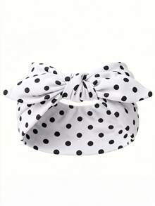 3pcs Polka Dot Bow Headbands, Women's Vintage Knotted Rabbit Ear Hairbands, Cute Elastic Hair Accessories, Hair Knots, Tropical Style Headbands - Multicolor - View 10