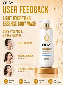 OLAY 輕盈保濕沐浴露 500g，豐富泡沫，賦活肌膚，修復屏障，均勻膚色，清新香氛，日常沐浴必備 - OLAY輕盈水潤精華沐浴露 - 查看 8