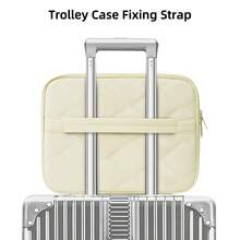 DANYCASE 11 Inch Tablet Sleeve Protective Padded Carrying Case Compatible With IPad 10th Gen 11th Gen 10.9 Pro 11 7th Gen 8th Gen 9th Gen 10.2 Smooth Zipper - Beige - View 9