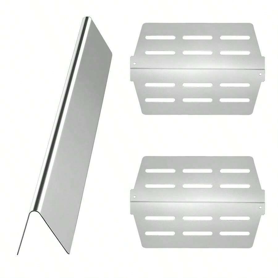 Burner Covers And Heat Diffusers 17 Inch For Backyard BBQ Garden Party Outdoor Cooking  Genesis 300 Series E310 E320 E330 S310 S320 S330 Grill Replacement Parts Thicker Metal Heat Plates 7 Pack-XY900580 - Multicolor - View 1