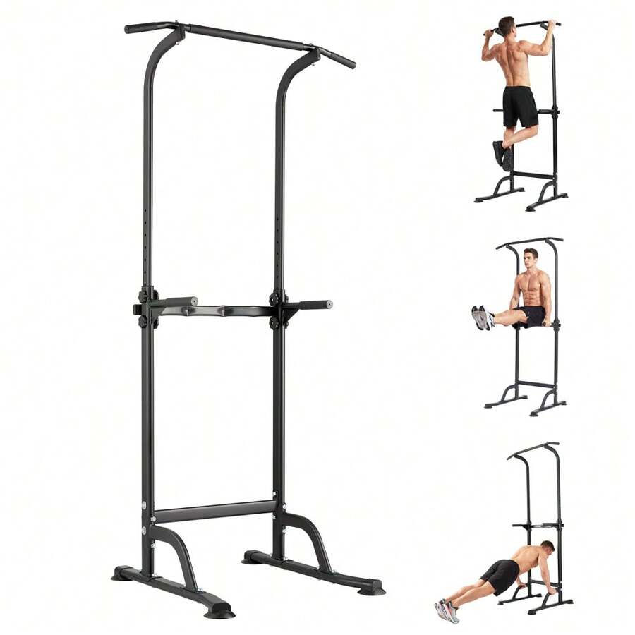 Techigher Multi-Functional Power Tower Pull Up Station For Home Gym, 10-Level Height Adjustable Dip Bar & Chin Up Frame, Heavy-Duty Calisthenics Equipment, 150kg Max Capacity - Multicolor - View 1