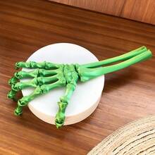 1pc-2026 New 3D Printed Skeleton Hand Prank Toy Jointed Movable Halloween Wolf Claw Halloween Gift Perfect Gift-Fun Gift-Birthday Gift-Holiday Gift-Gift - Multicolor - View 10