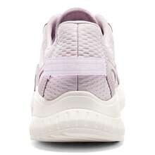 Skechers Women's Cushioned Casual Double-Layer Mesh Patchwork Thick-Sole Running Shoes - Mauve Purple - View 9