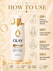 OLAY Radiant Glow Gel de Baño, Tamaño Completo 500g, Muestra 50g, Hidrata y Suaviza la Piel Áspera, Fragancia Duradera, No Pegajoso, Apto para Todos los Tipos de Piel - Gel de ducha OLAY Radiant Essence - Ver 11