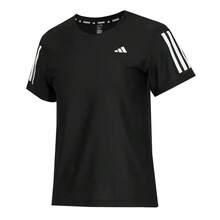 Adidas Summer Comfortable Breathable Quick-Dry Sports Casual Women's Short Sleeve Crew Neck T-Shirt - Black - View 3