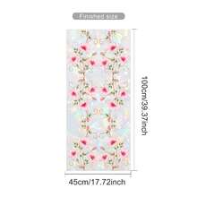 Floral Stained Glass Window Film, Pink Flower Window Decals For Home Decor, Peel And Stick Privacy Window Sticker With Rainbow Suncatcher Effect, Vintage Glass Art Film For Living Room Bedroom Kitchen Bathroom Decoration - Floral Window Decal - View 8