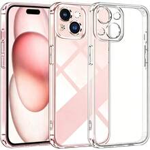 Funda suave transparente de alta transparencia, anti-amarilleo y anti-huellas compatible con iPhone 15 14 13, funda transparente minimalista compatible con iPhone 16 Pro Max 17 Pro Max 12 Mini 11 XS Max XR 7 8 Plus SE2022 - transparente - Ver 1
