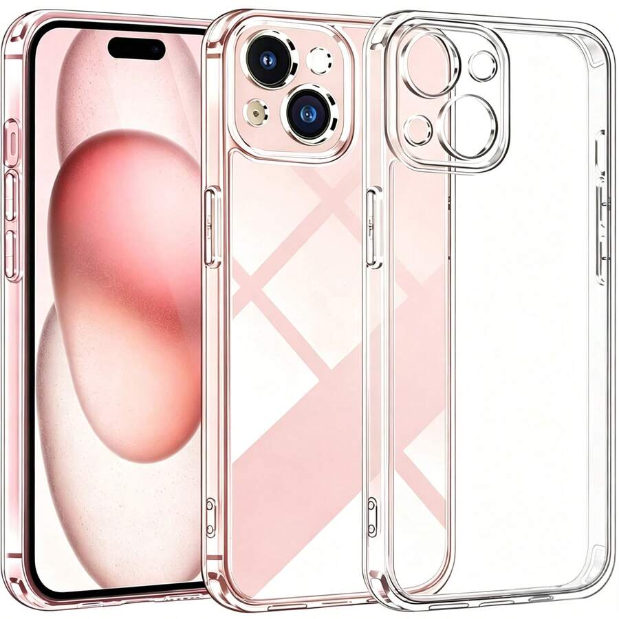Funda suave transparente de alta transparencia, anti-amarilleo y anti-huellas compatible con iPhone 15 14 13, funda transparente minimalista compatible con iPhone 16 Pro Max 17 Pro Max 12 Mini 11 XS Max XR 7 8 Plus SE2022 - transparente - Ver 1