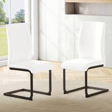 Dining Chair Black Made Of Metal For Kitchen And Dining Room - 黑與白 - 查看 2