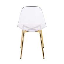 Glam Gold Acrylic Dining Chairs - 4 Piece Set - Golden - View 9