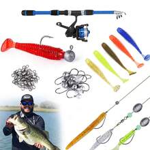 Fishing Rod Set Full Equipment, Includes Telescopic Fishing Rod, Spinning Reel, Bait, Fishing Hooks, Travel Fishing Rod Set - Multicolor - View 4