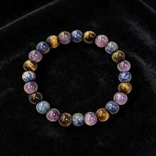 Women's Menopause Support Bracelet - Soothing Crystal Beads Help Relieve Irritability, Promote Relaxation And Restore Hormonal Balance - Fashionable Daily Wear (Natural Stone Color And Shape May Vary) - Multi-color 4 - View 4