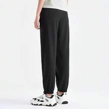 XTEP Women's Summer New Sports Running Jogger Casual Pants - Black - View 3