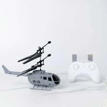 Juguete de avión eléctrico a control remoto para niños, helicóptero con sensor infrarrojo, disponible en varios colores, con batería incorporada y carga USB, avión de control remoto con luces brillantes, regalo para niños. - Amarillo - Ver 2