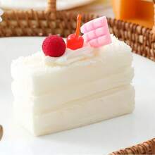 1 pieza Juguete squishy de pastel de mousse compacto con rebote lento, esponjoso y pegajoso, para apretar y aliviar la tensión diaria. Adorno versátil para escritorio de oficina, ideal para decoración DIY de fiestas, regalo de cumpleaños único y delicado para parejas que viajan. - Multicolor - Ver 7