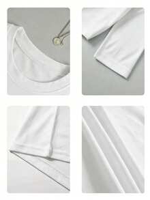 T-shirt décontracté à manches longues et col rond pour femmes, imprimé animal de libellule colorée, vêtements d'automne pour femmes - Blanc - Voir 6
