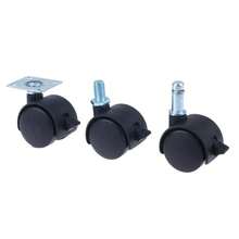 4Pcs 1/1.5inch Swivel Casters With Brake Universal Wheels Multi Purpose For Furniture Office Chair Suitcase Trolley - Multicolor - View 9