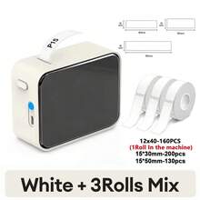 Impresora de etiquetas térmica portátil Marklife P15 sin tinta, máquina mini de pegatinas con etiquetas adhesivas compatible con D11/D110/Q30 - Multicolor - Ver 10