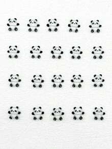 20 Pcs/Bag Kawaii Clear Cartoon Cute Flatback Resin Animal Cartoon Bear Resin Art 3D Nail Charm Nails Nail Supplies Nail Charms - Multicolor - View 6