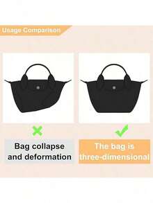 Purse Organizer Insert For Mini Bag, Fit Small Tote Bag Timid Bag Storage & Finishing Inner Bag Liner Handbags Insert Organizer For Le - Multicolor - View 5