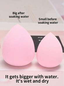 Makeup Sponge Puff, Water Drop Slanted Shape, Random Shape And Color, Suitable For All Skin Types Makeup Tool - Multicolor - View 6