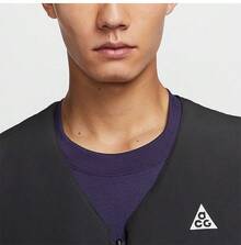 Nike ACG Series Unisex Reversible Loose Lightweight Outdoor Sports Vest FV8695-010 - Black - View 4