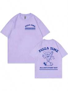 Oversized Cotton T-Shirt With Print - 灰色 - 查看 11