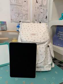Cute Cartoon Backpack For Female College Students And Middle School Students, Lightweight Double Shoulder Bag For Class, Commuting And Laptop - A - View 5