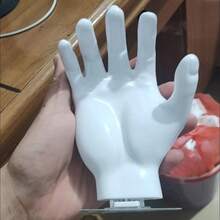 1pc Hand-Shaped Wall-Mounted Jewelry Storage Rack, Creative Palm Design Soap Dish, Suitable For Bathroom, Bedroom, Vanity. Halloween Essential. Can Be Used As Jewelry Rack To Store Necklaces And More. Back To School Essential. - Multicolor - View 9