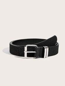 1pc Punk Style Metal Western PU Leather Belt For Women, Suitable For Daily Use - Black - View 8