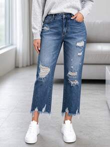 Women Jeans - Blue - View 1