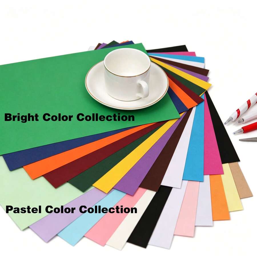 RIMEMO A4 300GSM Colored Cardstock Paper, 120 Sheets, 12 Colors, Heavyweight Craft Paper For DIY Crafts, Card Making & Scrapbooking - A4 - View 1