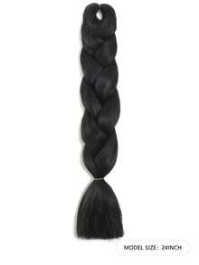 3pcs/Set 24-Inch Ombre Pink Synthetic Braiding Hair Extensions, Cocok Untuk Box Braids, Gaya Rambut Liburan Dan DIY, Ekstensi Rambut Kepang Lembut Dan Halus Untuk Wanita - MultiWarna - View 21