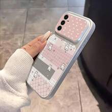 可愛星星格紋小貓圖案噴漆 TPU 全包手機殼，適用 Galaxy S26 S25 S24 Ultra S24 Plus S24 FE S23 S22 A55 A54 A53 A52 A50 A30 A42 A35 A34 A33 A25 A24 A20 A30 A15 A17，Smart 8/ Hot 40i/Spark 20/Spark 20C/Spark Go 2024/ G84/ A7 Pro/Honor X9A X9B X9C X9D - 銀色 - 查看 10
