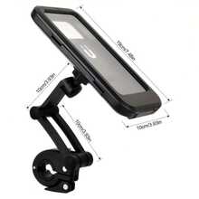 Waterproof Bicycle Phone Holder Handlebar Mount, Perfect Fit For Phone Protective Case, Suitable For Motorcycle, Electric Bicycle, Cycling Phone Holder, Outdoor Riding, Compact Design, Electric Bicycle Users - Multicolor - View 4