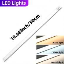 1pc Upgraded 3-Color USB Rechargeable Motion Sensor Night Light, Warm White/Cool White/3-Color, Suitable For Bedroom, Kitchen, Closet, Stairs, Hallway And Cabinet - Cabinet Light - View 23