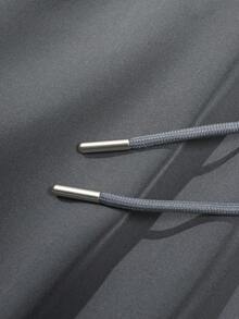 Celana Jogging Kasual Pria Warna Abu-abu, Pinggang Bertali dengan Desain Garis Samping Warna Beige, Celana Panjang Lurus Serbaguna untuk Pemakaian Sehari-hari dan Acara Akhir Pekan - Light Grey - View 8