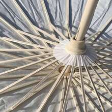 2/1 pièce - 80/60/40 cm Parasol en papier, Parasol de mariage DIY vierge, Parasol. Parasol de mariage, Faveurs de fête de mariage, Décorations de table. Pour diverses fêtes de festival/Décoration de mariage de la mariée, Décoration de demoiselle d'honneur, Cadeau, Accessoires de photographie de mariage, Traditionnel - Blanc - Voir 3