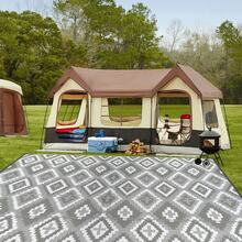 Outdoor Rug For Patios, Reversible Plastic Straw Camping Carpet, Large UV Resistant Area Garden Rugs Mats For RV, Picnic, Backyard, Deck, Balcony, Porch, Beach - A - View 4