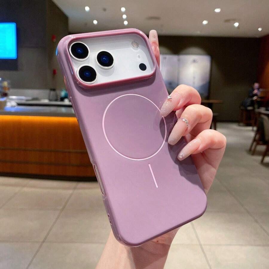 DECOPHONE Sleek Magnetic Phone Case Compatible With Apple 17 Pro Max/17 Pro/17 Air/17, 16 Pro Max/16 Pro/16 Plus/16, 15 Pro Max/15 Pro/15 Plus/15, 14 Series, And 13 Series – Full-Body Shockproof, Lens Protection, Premium Design - Purple - View 1