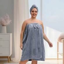 Juego de 2, Tamaños 80*210cm/80*160cm, 350Gsm, Falda de Baño Extra Grande + Gorro de Ducha de Princesa, Ajustable Adecuado para M-XXXXL, Falda de Baño Engrosada, Ideal para Uso Doméstico, Viajes, Sauna y Spa, Dimensiones 31.5*82.7In/31.5*63In. - Multicolor - Ver 6