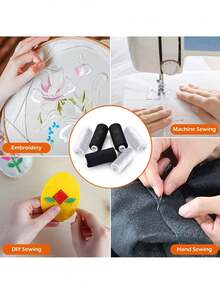 Sewing Thread Kit,Durable Sewing Thread- Strong Polyester Thread, Suitable Sewing Machines, Industrial And Home Use, Quilting, Sewing Thread, Lockstitch Sewing, High-Quality Sewing Thread - A - View 3