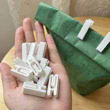 5pcs Snack Bag Sealing Clips, Food Bag Clips, Compact And Durable, Practical Kitchen Tool - A - View 1
