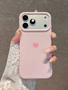 4pcs Set [Pink + Purple + Sky Blue + White] Heart Dopamine Pink Phone Case, Compatible With IPhone 18 Pro Max/18 Pro/18/17 Pro Max/17 Pro/17/16 Pro Max/16 Pro/16/16 Plus/15/15 Pro Max/15 Pro/15 Plus/11/12/13/14 Pro Max/12 Pro/12 Pro Max/13 Pro/13 Pro Max/14 Pro/14 Pro Max/14 Plus Full Coverage Anti-Drop Protective Cover, Creative Design, Suitable For Men And Women - 4-piece Set [Pink + Purple + Sky Blue + White] - View 4