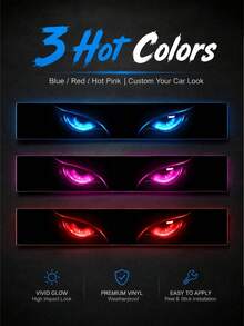 Cool Devil Windshield Banner Car Sticker, Waterproof Sun Protection Car Window Shade Decal, Universal Personalized Vehicle Exterior Modification Accessory - A - View 6
