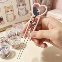 Super Cute Double Needle Cat DIY Perler Bead Pen, Perler Bead Dedicated Pen, Perler Bead Needle, Perler Bead Needle Auxiliary Tool - Multicolor - View 3